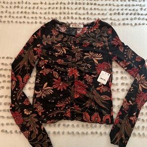 Free people floral long sleeve
